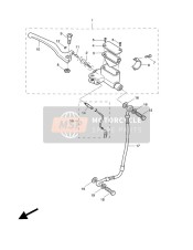 5EUF58720100, Hose Brake, Yamaha, 1